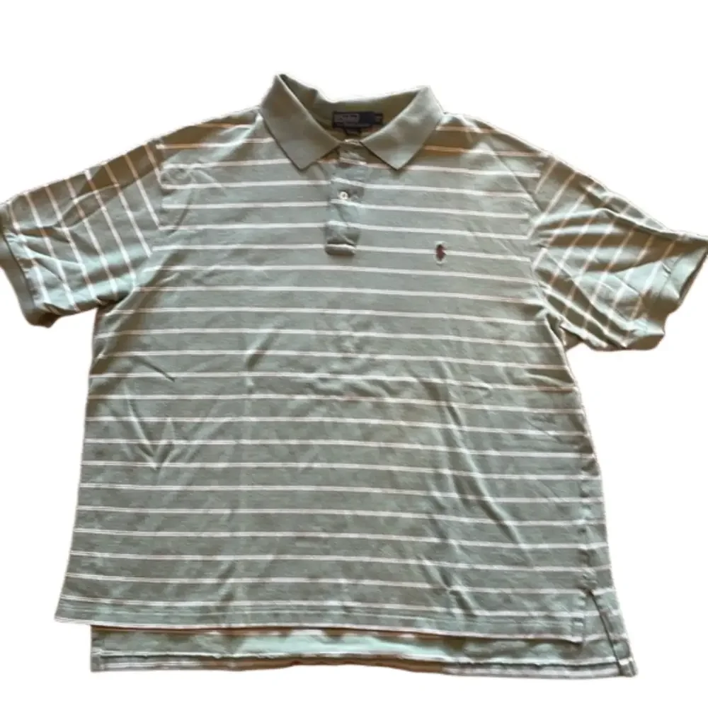 Polo Ralph Lauren Mens 2XB Green Stripe Golf Polo Shirt